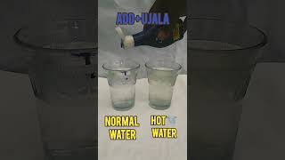 SIMPLE EXPERIMENT 💦cold water vs🌪️ hot water😱 EXPERIMENTshortvideo short physics science mcq [upl. by Guimond]