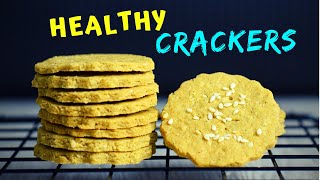 Homemade Crackers made with just 2 ingredients [upl. by Auqenehs]