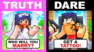 Minecraft but its TRUTH DARE or DIE [upl. by Colwell129]