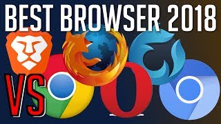 Brave vs Chrome vs Firefox vs Opera vs Waterfox vs Chromium  Best Web Browser 2018 [upl. by Esorlatsyrc]