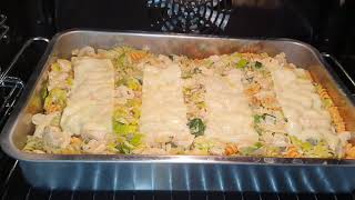 Kip met pasta oven schotel recept [upl. by Gannie674]