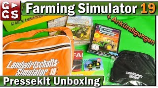 LS19 MEGA Pressekit UNBOXING und Ankündigungen [upl. by Akemak31]