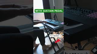 Sustain Pedal WITH vs WITHOUT [upl. by Smeaj]