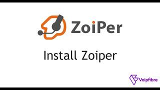 How to install Zoiper on Windows  Voipfibre [upl. by Klenk930]