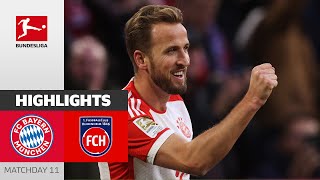 FC Bayern München  1 FC Heidenheim 42  Highlights  Matchday 11 – Bundesliga 202324 [upl. by Sara-Ann316]