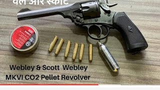 WEBLEY MKVI co2 Revolver 450fps [upl. by Antin]