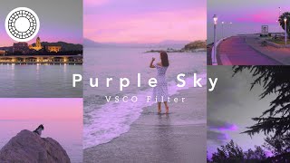 Purple Sky VSCO Filter  outdoor vsco photo editing tutorial [upl. by Dosh]