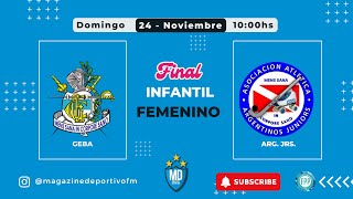 Metropolitano 2024  INFANTIL FEMENINO  FINAL [upl. by Franny343]