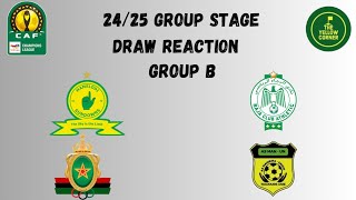 CAF CHAMPIONS LEAGUE GROUP STAGES DRAW  Mamelodi Sundowns  Raja Club  AS FAR  AS Maniema [upl. by Eanrahs442]