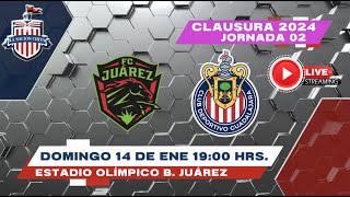 JUAREZ VS CHIVAS FEMENIL EN VIVO LA PREVIA JORNADA 2 CLAUSURA 2024 [upl. by Lemhar]