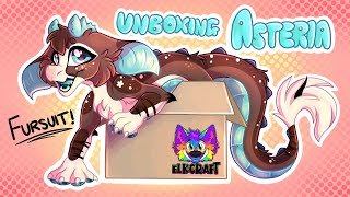 Asteria’s Fursuit Unboxing ElkDragon Fursuit WARNING Loud excitement noises [upl. by Victorie]