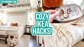 DIY IKEA Hacks for a cozy Fall bedroom  The DIY Mommy [upl. by Jarietta]