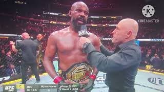 JON JONES IMMEDIATE REACTION TO KNOCKING OUT STIPE MIOCIC POST FIGHT INTERVIEW [upl. by Aliek]