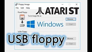 Lire et écrire des disquettes Atari ST avec un PC et un lecteur USB [upl. by Eneri]