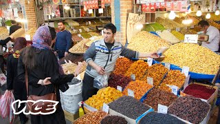 Tehran The Grand Bazaar amp Bustling Street Food [upl. by Hsiri99]