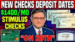 New Deposits Dates Confirmed 1400Mo 4th Federal Stimulus Checks Direct Deposits On November 20th [upl. by Oxford]