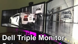 Dell Triple Monitor Setup [upl. by Aihsaei]