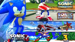 5 versions of Prime Sonic in Sonic games [upl. by Gilberta]