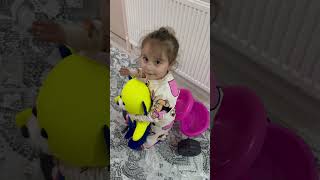 Pembe motor ve livanın çok sevdiği ayısııı😄😳😘🥹 baby eğlence liva funny bebek shortsvideo [upl. by Ynneh892]