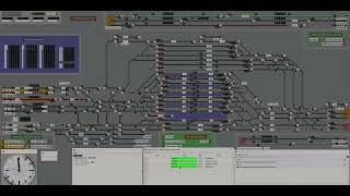 Stellwerk Simulator  Würzburg Hbf 4h Timelapse [upl. by Revell366]