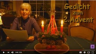 FG182a ★ Gedicht zum 2 Advent ★ zweiter Adventssonntag ★ Adventskranz zwei Kerzen ★ Adventsgedicht [upl. by Yednarb]