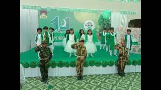 Charhta suraj hai apna Pakistan performance by kids of Grade One [upl. by Idelson]