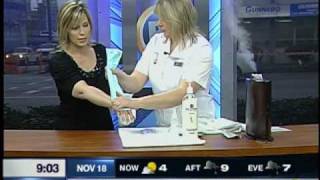 Paraffin Hand Treatment Demonstration [upl. by Attelrac]