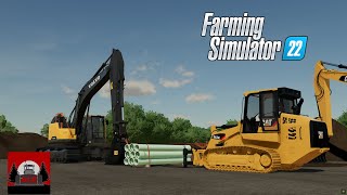 Farming Sim 22  EP3  pipe crew prep on south sask [upl. by Aun801]