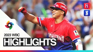 Dominican Republic vs Nicaragua Highlights  2023 World Baseball Classic [upl. by Carissa]