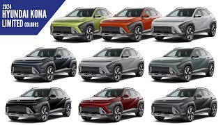 2024 Hyundai Kona Limited  All Color Options  Images  AUTOBICS [upl. by Un]