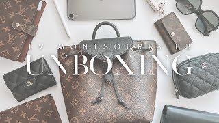 Louis Vuitton Montsouris BB Unboxing What Fits amp First Impressions [upl. by Dupuy]