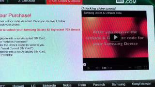 Samsung Galaxy S2 Skyrocket ATampT How to Unlock by Unlockphonenetworkcomm2ts [upl. by Thirzia313]