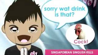 Singaporean Singlish kills the English Language funny talk [upl. by Noremac]