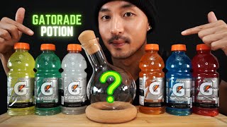 ASMR MIXING EVERY GATORADE FLAVOR  DRINKING ASMR  EXTREME GULPS  9999 SATISFACTION  POTION [upl. by Alrrats]