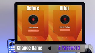 How to Change Admin Username and Password Old iMac Ventura [upl. by Curhan502]