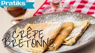 Recette dessert  La crêpe bretonne [upl. by Esiuqcaj249]