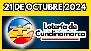 LOTERIA DE CUNDINAMARCA último sorteo del lunes 21 de octubre de 2024 💫✅💰 [upl. by Daniele]