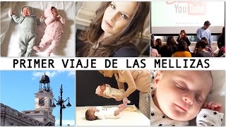 1 MES MELLIZAS  Viajamos solas a Madrid  RUEDA PRENSA CHICAS YOUTUBE [upl. by Nelak]