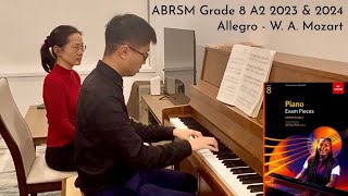 Allegro by W A Mozart ABRSM Grade 8 A2 2023 amp 2024  piano cover by Fluffy the Owl [upl. by Neral]