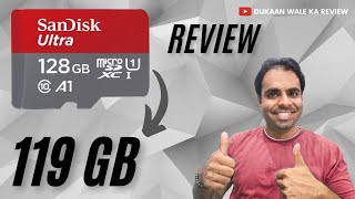 💥SanDisk 128 GB SD Card Review💥 sdcard 128gb memory AmazonFlipkartReview [upl. by Tidwell]