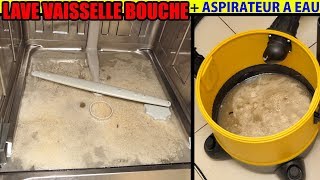 lave vaisselle bouché pompe ne vidange pas leau ne coule plus aspirateur PARKSIDE LIDL PNTS 1300 [upl. by Croft]