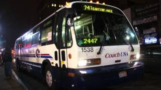 New Jersey Transit  Coach USA 2000 NovaBus RTS06 1538 On The 24A  Broad amp Market Streets [upl. by Uchish]