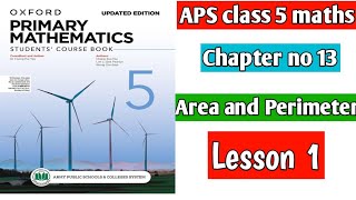 Chapter 13 Area and Perimeter  Lesson 1 Oxford primary mathematics book 5 [upl. by Carley]