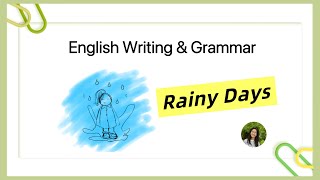 ☔️How to Write Simple Paragraphs in English Rainy Days  Easy Grammar Tips for Beginners [upl. by Dupre]