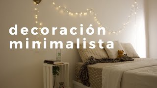 organizando mi habitación🪴 minimalista colores neutros decoración sencilla [upl. by Eahcim185]