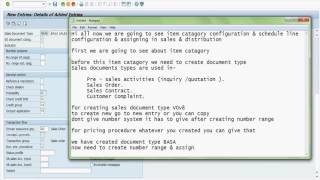 SAP SD Sales Document type Item catagory amp Schedule line category Configuration [upl. by Enelrac]