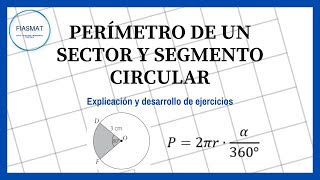 ¿Cómo Calculamos el Perímetro de un Sector y Segmento Circular Descubrelo aquí [upl. by Odelet]