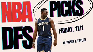 NBA DFS Picks for Friday 111  Top DraftKings Plays amp Strategy [upl. by Ijies100]