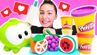 Spielzeug Video für Kinder mit Melis  Kinder Atelier Obst aus Play Doh für Omnom [upl. by Viehmann925]