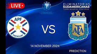 Paraguay VS Argentina  CONMEBOL World Cup Qualification Match Prediction [upl. by Adela]